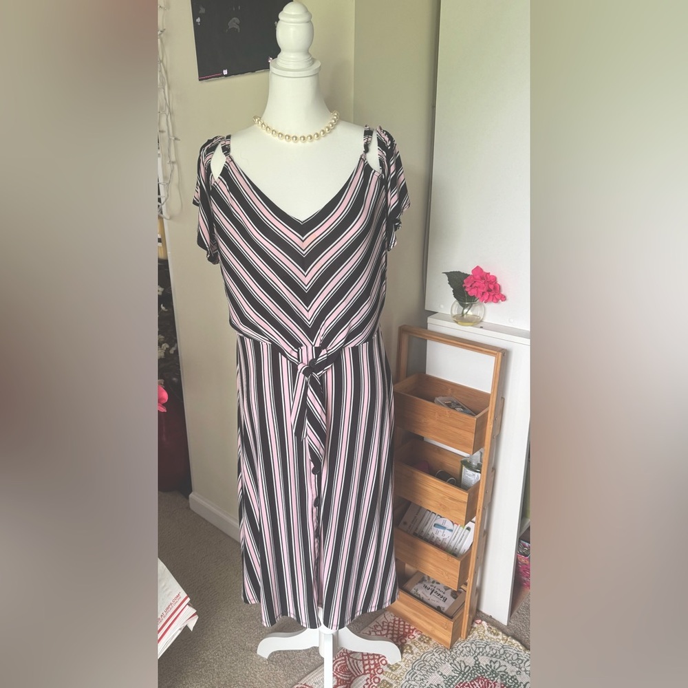 Cold Shoulder Midi
